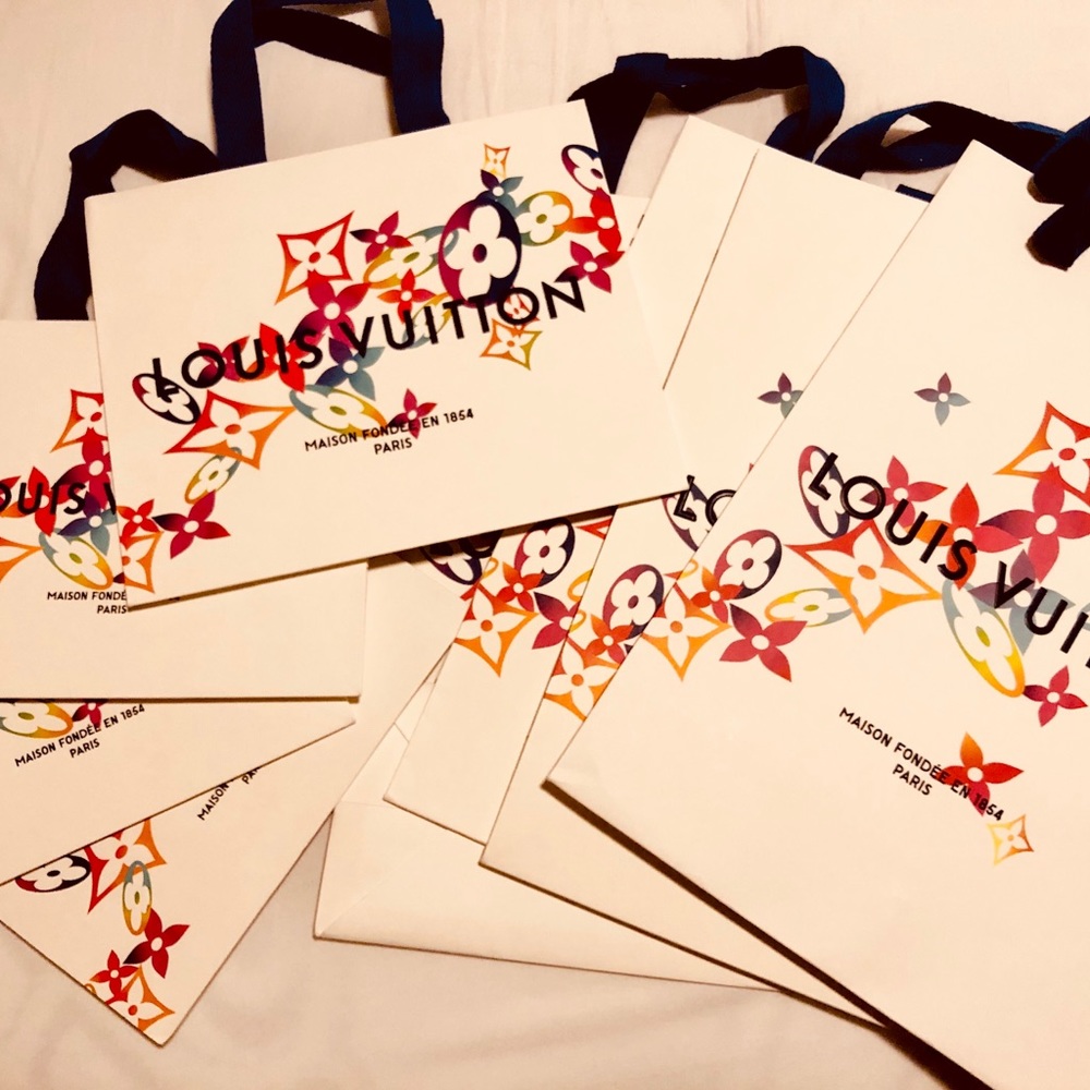 Louis Vuitton holiday shopping bags